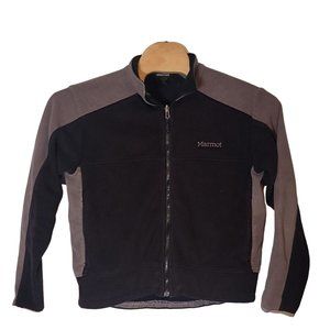 Marmot‎ Full Zip Fleece Jacket Blue Gray Zip Pockets Size Medium Men's